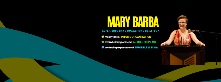 Mary Barba enterprise SaaS operations strategy banner